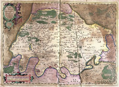 Île-de-France, Noord-Frankrijk door Gerardus Mercator