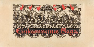 Für Snorre Sturlason, Königssagas, Kristiania 1899 door Gerhard Munthe