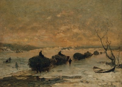 Hooi rijden over het ijs, late winter door Gerhard Peter Frantz Vilhelm Munthe