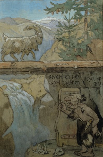 Drie Geiten Gruff door Gerhard Peter Frantz Vilhelm Munthe