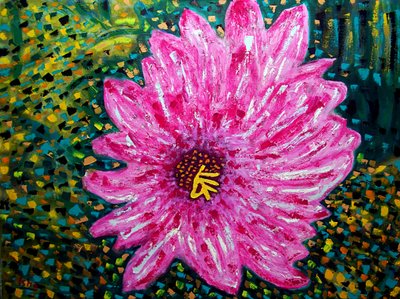 Abstract Bloem III, 2023 door Gerhardt Isringhaus