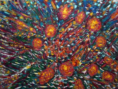 Abstracte Bloem II door Gerhardt Isringhaus