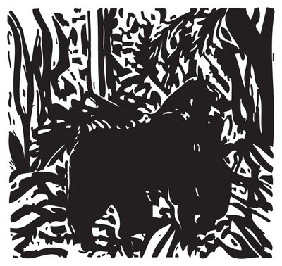 Gorilla in de jungle door Gerhardt Isringhaus