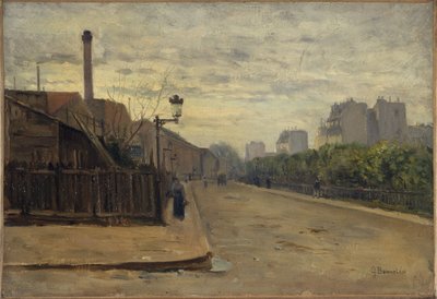 Rue Auguste-Cain, circa 1900 door Germain Eugene Bonneton