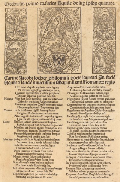 Allegorie van de Adelaar en Keizer Maximiliaan I door German 15th Century