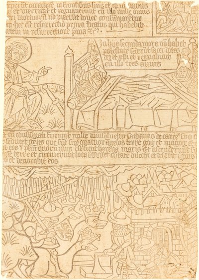 Apocalyps van Johannes, Blad 42 door German 15th Century