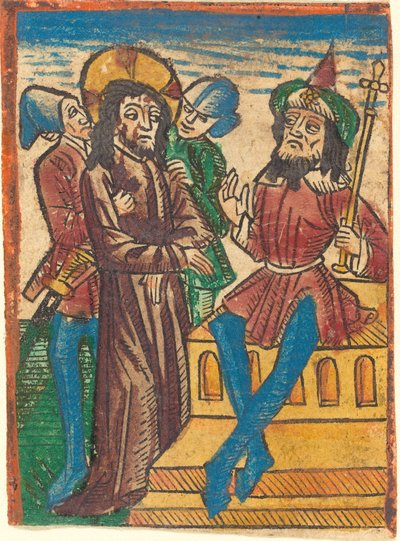 Christus voor Pilatus door German 15th Century