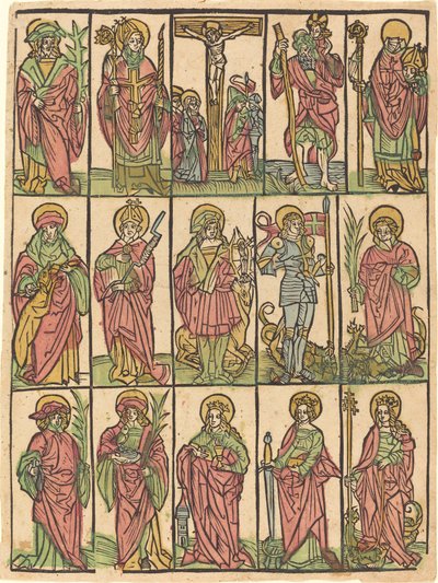 Veertien Hulpheiligen door German 15th Century