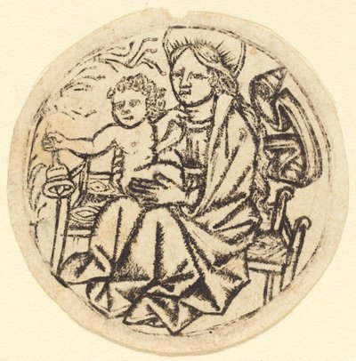 Madonna en Kind met een Bel door German 15th Century
