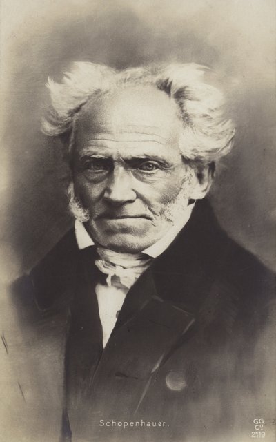 Arthur Schopenhauer (1788-1860), Duits filosoof (z/w foto) door German Photographer