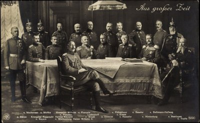 Collage, Wilhelm 1 en 2, Bülow, Hindenburg en meer door German Photographer