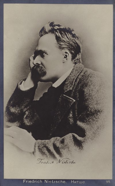 Friedrich Nietzche (1844-1900), Duits filosoof en schrijver (z/w foto) door German Photographer