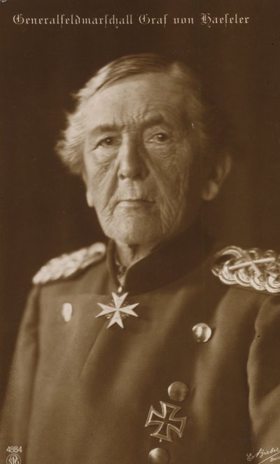 Veldmaarschalk graaf von Haeseler (z/w foto) door German Photographer