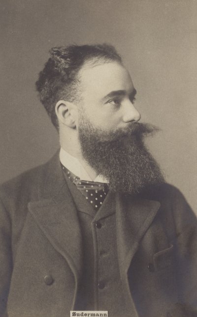 Hermann Sudermann (1857-1928), Duits dramaturg en romanschrijver (z/w foto) door German Photographer