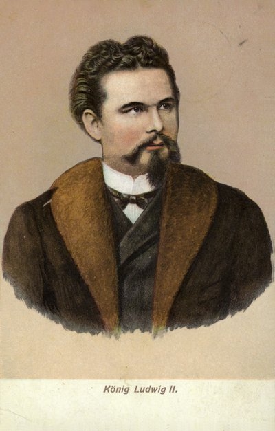 Ludwig II (ingekleurde foto) door German Photographer