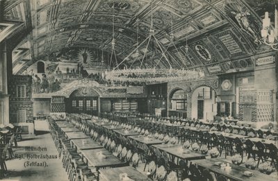 München, Hofbrauhaus. Briefkaart verzonden op 11 maart 1913. door German Photographer