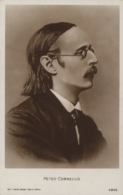 Portret van Peter Cornelius (z/w foto) door German Photographer