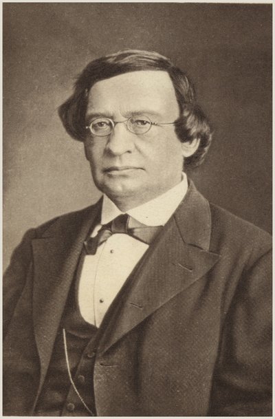 Portret van Wilhelm Taubert (z/w foto) door German Photographer