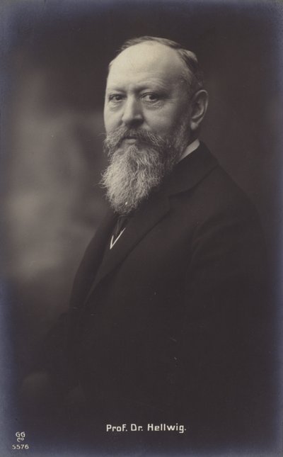 Professor Doctor Hellwig (z/w foto) door German Photographer