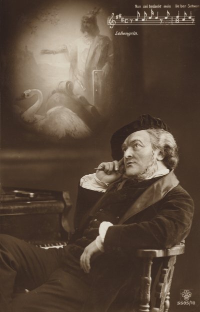Gesimuleerd portret van Richard Wagner door German Photographer