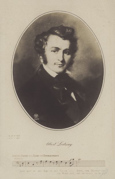 Albert Lortzing, Duitse componist, acteur en zanger door German School