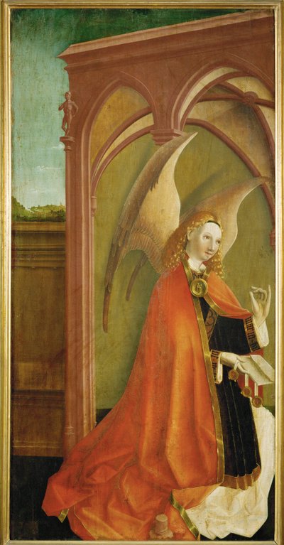 Annunciatie, ca. 1460 (schilderij op hout) door German School
