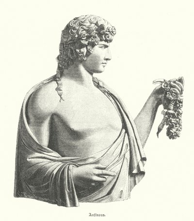 Antinous, Griekse jongeling en favoriet of minnaar van de Romeinse keizer Hadrianus door German School