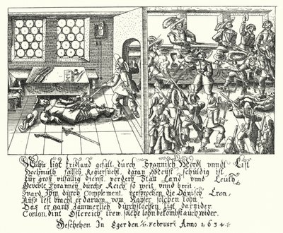 Moord op Albrecht von Wallenstein door German School
