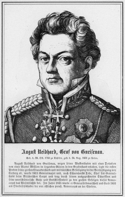 August Neidhard, Graaf van Gneisenau door German School