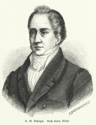 August Wilhelm Schlegel, Duitse dichter en vertaler door German School