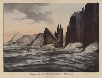 Basaltkolommen op Tasman Island, Tasmanië, Australië door German School