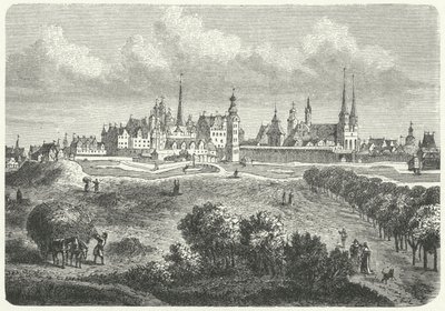 Berlijn en Colln in de 17e eeuw door German School