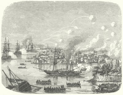 Bombardement van Canton door de Britten, Tweede Opiumoorlog door German School