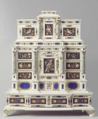 Kast gemaakt in Augsburg, ca. 1660-70 door German School