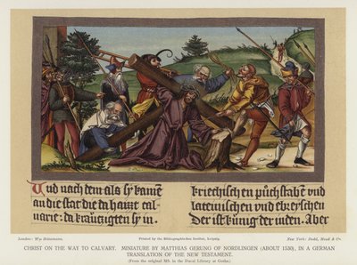 Christus op weg naar Calvarie door German School
