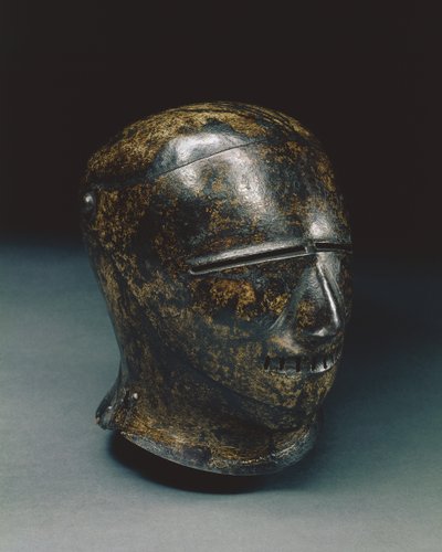 Gesloten helm met grotesk gezicht, of Schembart vizier, Neurenberg, c.1500 door German School