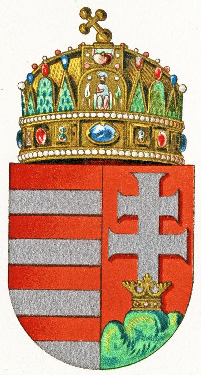 Wapen van Hongarije, ca. 1898 door German School