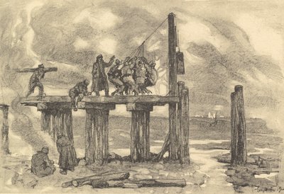 Bouw van een brug over de Putna door German School