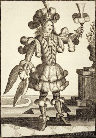 Kostuum voor een Verenhandelaar, uitgegeven door Gerard Valck (16512-1726) ca. 1690 door German School