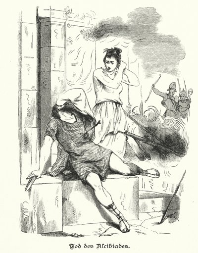 De dood van Alcibiades, 404 v.Chr. door German School