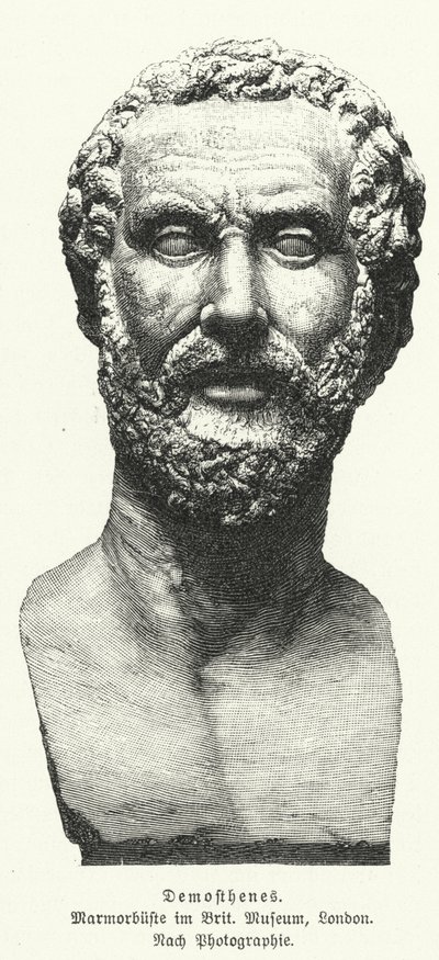 Demosthenes, Oude Griekse staatsman en redenaar door German School