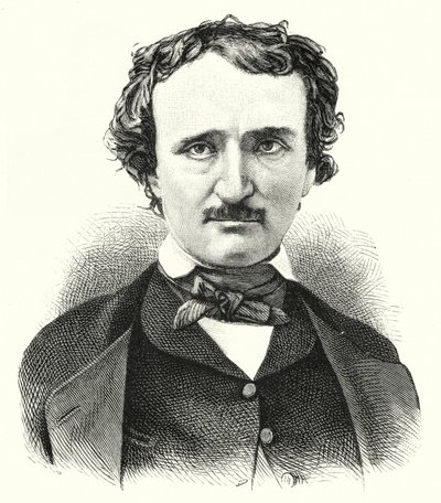 Edgar Allan Poe, Amerikaanse dichter en schrijver van korte verhalen door German School