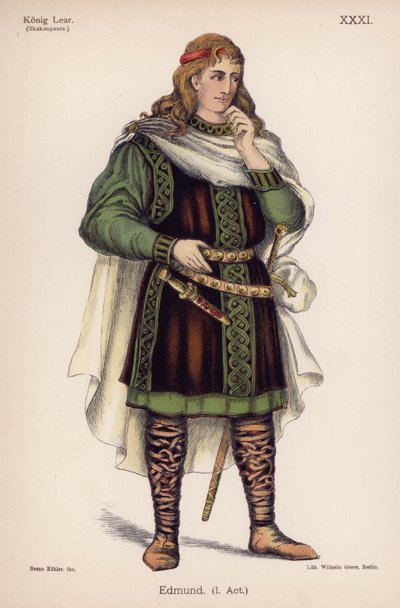 Edmund, uit Shakespeares King Lear door German School