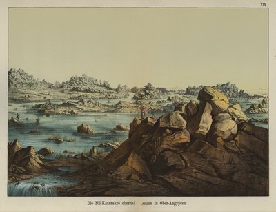 Eerste Cataract van de Nijl, Aswan, Opper-Egypte door German School