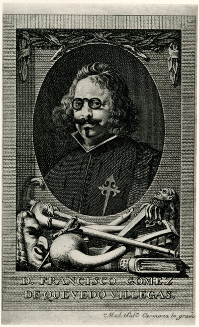 Francisco Gomez de Quevedo y Villegas door German School
