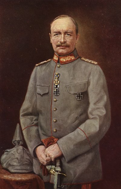 Frederik Augustus III, laatste koning van Saksen (kleurenlitho) door German School