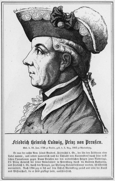 Friedrich Heinrich Ludwig, Prins van Pruisen door German School