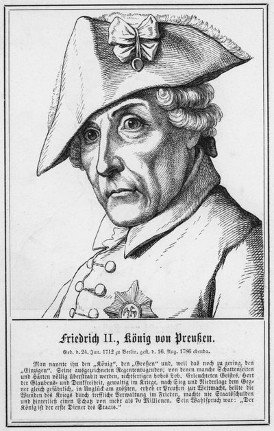 Friedrich II, Koning van Pruisen door German School