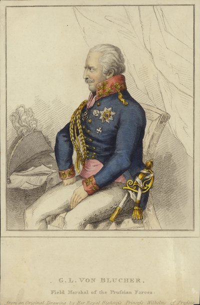G L von Blucher, Veldmaarschalk van de Pruisische Strijdkrachten (1742-1819) door German School