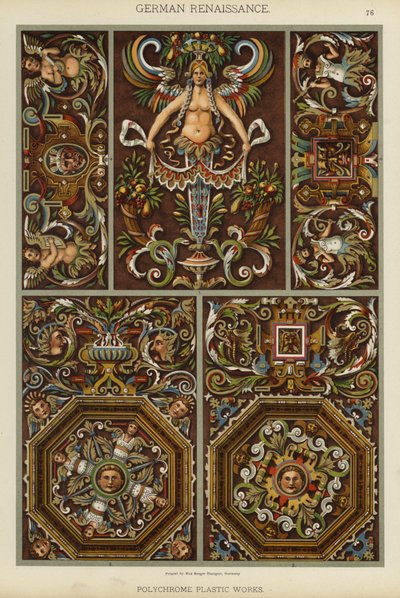 Duitse renaissance, polychrome plastic werken door German School